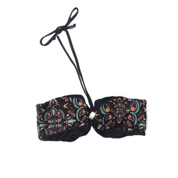 Gypsy 05 Bandeau Bikini Black Printed Paisley Bikini Top - Picture 2 of 4